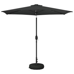 Parasol de jardin avec lumières LED et base 270 x 270 cm 645641645641