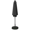 Parasol de jardin avec lumières LED et base 270 x 270 cm 645641645641