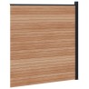 Ensemble de Clôture 175 x 186 cm WPC et Aluminium Marron 645643645643