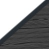 Ensemble de Clôture 95 x 180 cm WPC et Aluminium Noir 645646645646