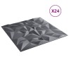 Panneaux muraux 24 pcs Gris Améthyste 50 x 50 cm Mousse XPS 645661645661