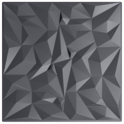 Panneaux muraux 24 pcs Gris Améthyste 50 x 50 cm Mousse XPS 645661645661
