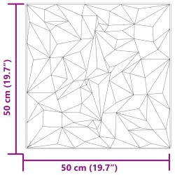 Panneaux muraux 24 pcs Gris Améthyste 50 x 50 cm Mousse XPS 645661645661