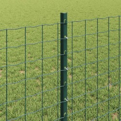 Poteau de clôture enchâssé 22 pc Vert 120 cm 645663645663