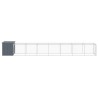 Poulailler avec cour anthracite 110x813x110 cm acier galvanisé 645664645664