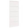 Porte de grange Blanc 100 x 2,5 x 208 cm Bois de pin massif 645665645665