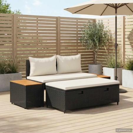 Ensemble de canapés d'extérieur 4 -Seater 4 pcs 55 x 30 x 39 cm 645667645667