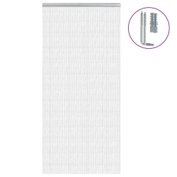 Moustiquaire de porte à chaîne 100x200 cm aluminium 645668645668