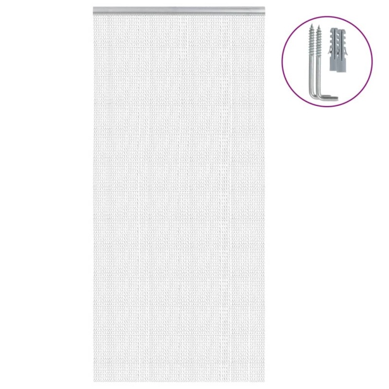 Moustiquaire de porte à chaîne 100x200 cm aluminium 645668645668
