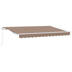 Auvent rétractable Taupe 300 x 250 cm Polyester et Aluminium 645677645677