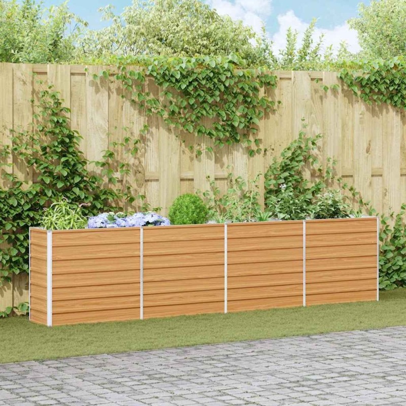 Jardinière surélevée Marron Clair 320 x 40 x 77 cm 645684645684