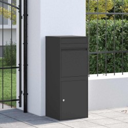 Boîte de dépôt de colis avec porte Noir 41 x 38 x 103 cm Acier 645689645689