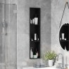 Niche de Douche Noir 90 x 20 x 9,5 cm Acier inoxydable 645697645697
