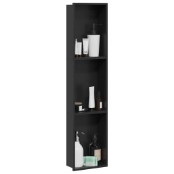 Niche de Douche Noir 90 x 20 x 9,5 cm Acier inoxydable 645697645697