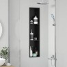 Niche de Douche Noir 90 x 20 x 9,5 cm Acier inoxydable 645697645697