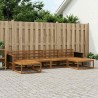 Ensemble de canapés d'extérieur 6 pcs Naturel 645715645715