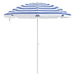 Parasol de jardin polyester 170T Bleu et Blanc 645722645722