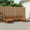 Ensemble de canapés d'extérieur 6 pcs Naturel 645724645724