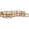 Ensemble de canapés d'extérieur 6 pcs Naturel 645724645724