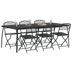 Ensemble de meubles d'extérieur 7 pcs Anthracite Fer et Acier 645726645726