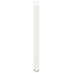 Pieds de table de bar en U 2 pièces Blanc 60 x (90-91) cm Acier 645731645731