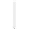 Pieds de table de bar en U 2 pièces Blanc 60 x (90-91) cm Acier 645731645731