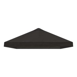 Housse de canopée de gazebo 6 x 3 m Anthracite Polyester 190 645738645738