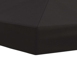 Housse de canopée de gazebo 6 x 3 m Anthracite Polyester 190 645738645738