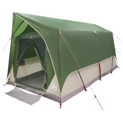 Tente tunnel avec toit Vert 8 personnes Polyester et Acier 645743645743