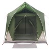 Tente tunnel avec toit Vert 8 personnes Polyester et Acier 645743645743