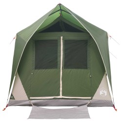 Tente tunnel avec toit Vert 8 personnes Polyester et Acier 645743645743
