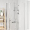 Ensemble de Système de Douche Chrome 100 cm Acier inoxydable 645748645748