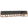 Ensemble de canapés d'extérieur 6 pcs Naturel et Anthracite 645749645749