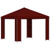 Pavillon 3 x 3 m Bordeaux Polyester et Acier 190 gsm 645751645751