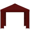 Pavillon 3 x 3 m Bordeaux Polyester et Acier 190 gsm 645751645751