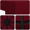 Pavillon 3 x 3 m Bordeaux Polyester et Acier 190 gsm 645751645751
