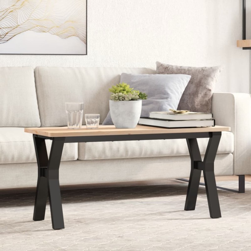 Pieds de table basse cadre en Y 90x30x43 cm acier 645752645752