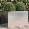 Jardinière argenté 62x40x39 cm acier inoxydable 645753645753