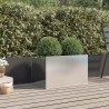Jardinière argenté 62x40x39 cm acier inoxydable 645753645753