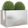 Jardinière argenté 62x40x39 cm acier inoxydable 645753645753