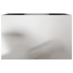 Jardinière argenté 62x40x39 cm acier inoxydable 645753645753