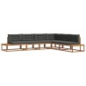 Ensemble de canapés d'extérieur Naturel et Anthracite 645756645756