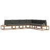 Ensemble de canapés d'extérieur Naturel et Anthracite 645756645756