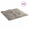 Panneaux muraux 24 pcs Gris béton 50 x 50 cm Mousse XPS 645757645757