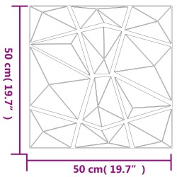Panneaux muraux 24 pcs Gris béton 50 x 50 cm Mousse XPS 645757645757