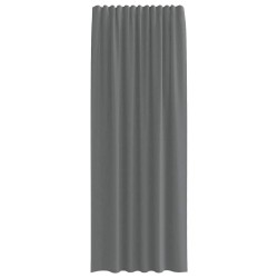Rideaux en voile à œillets 2 pcs gris foncé 645767645767