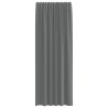 Rideaux en voile à œillets 2 pcs gris foncé 645767645767