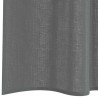 Rideaux en voile à œillets 2 pcs gris foncé 645767645767