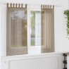 Voilages à œillets 2 pcs marron clair 140 x 175 cm 645769645769