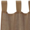 Voilages à œillets 2 pcs marron clair 140 x 175 cm 645769645769